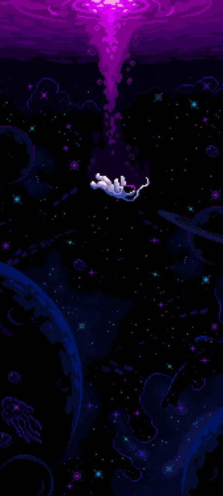 Artă estetică galactică mov închis Fundal