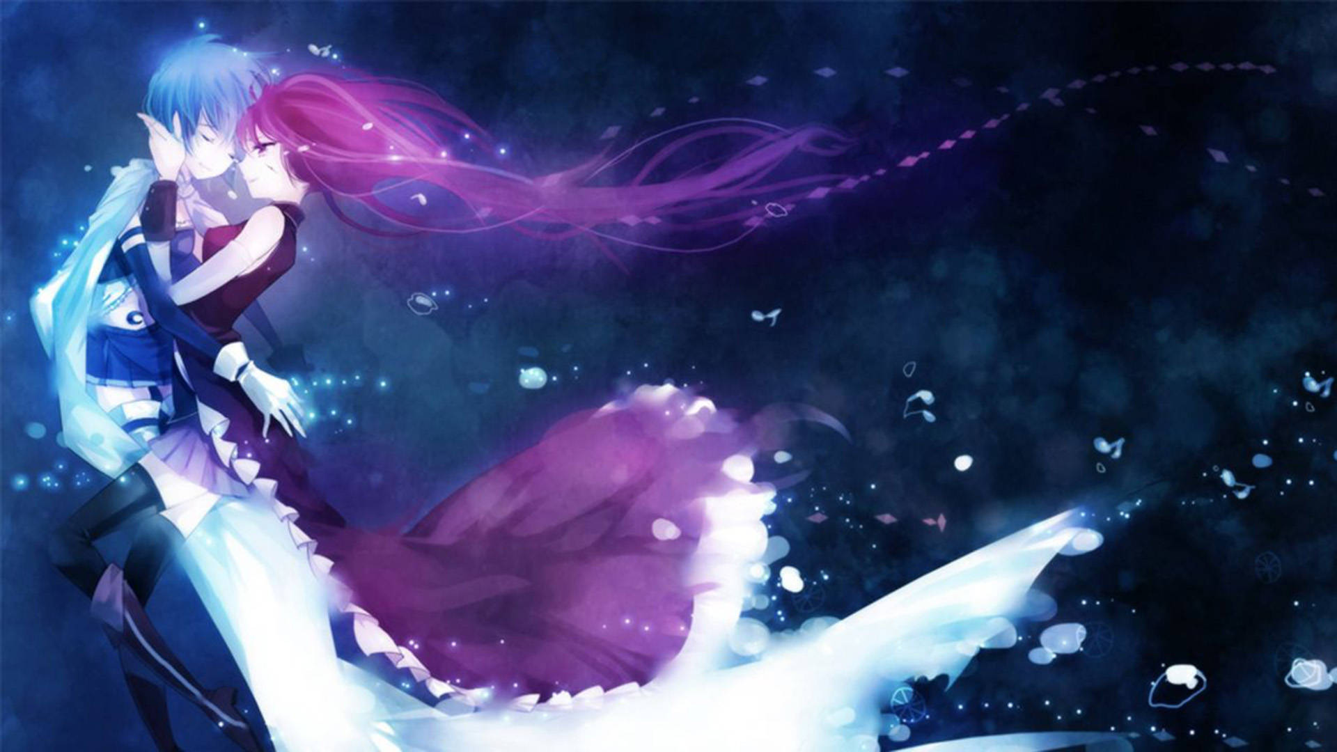 Artă Fantasy Lesbiană Anime Fundal