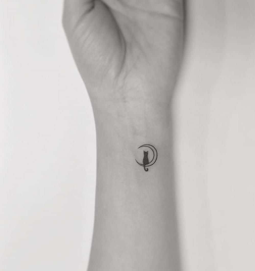 Artă fascinantă de tatuaj cu cerneală neagră Fundal