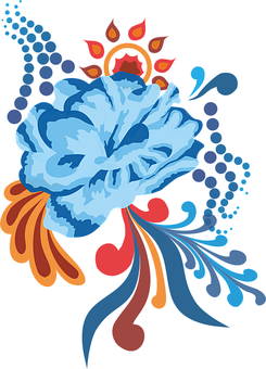 Artă florală abstractă — Flori Fundal