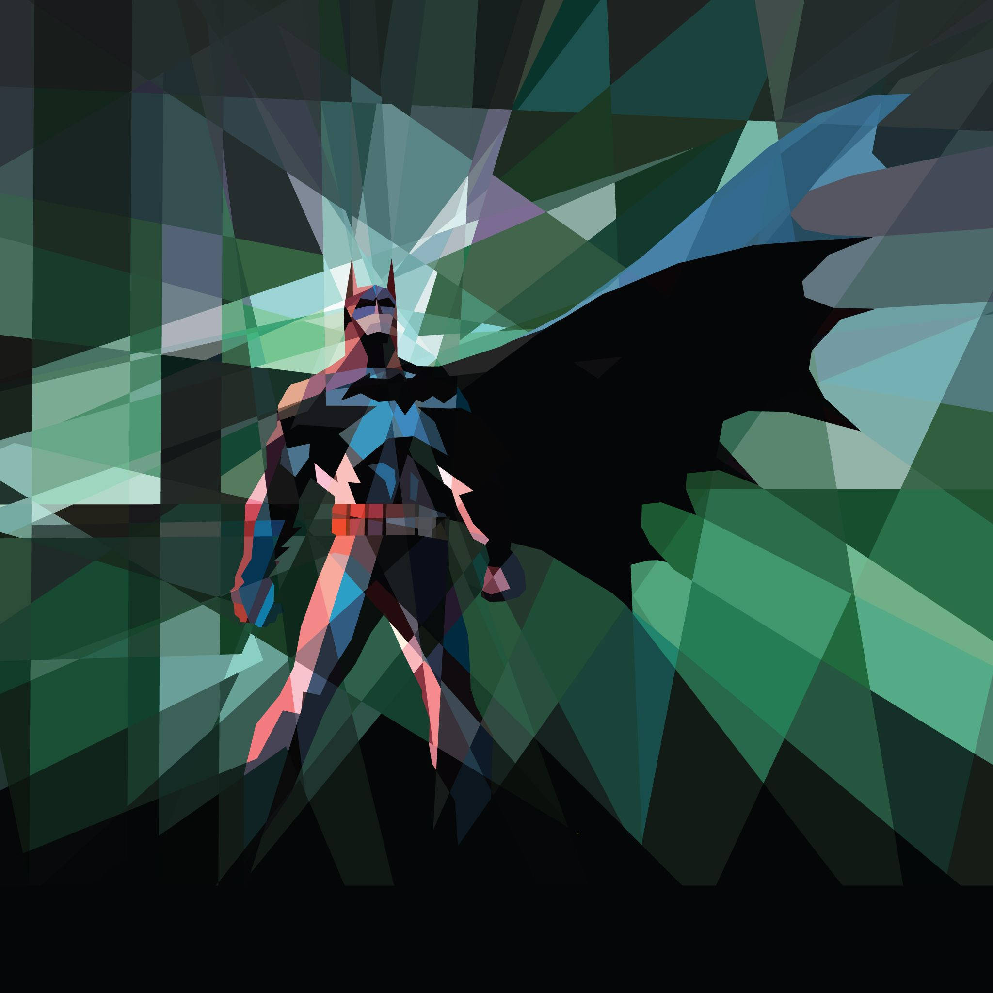 Artă geometrică Batman Fundal