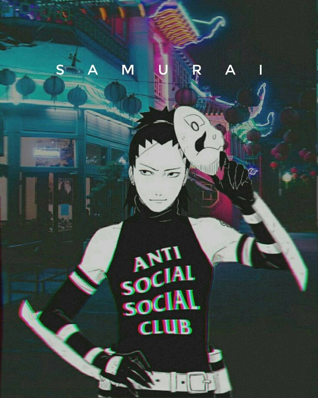 Artă grafică estetică a personajului Naruto Shikamaru Fundal
