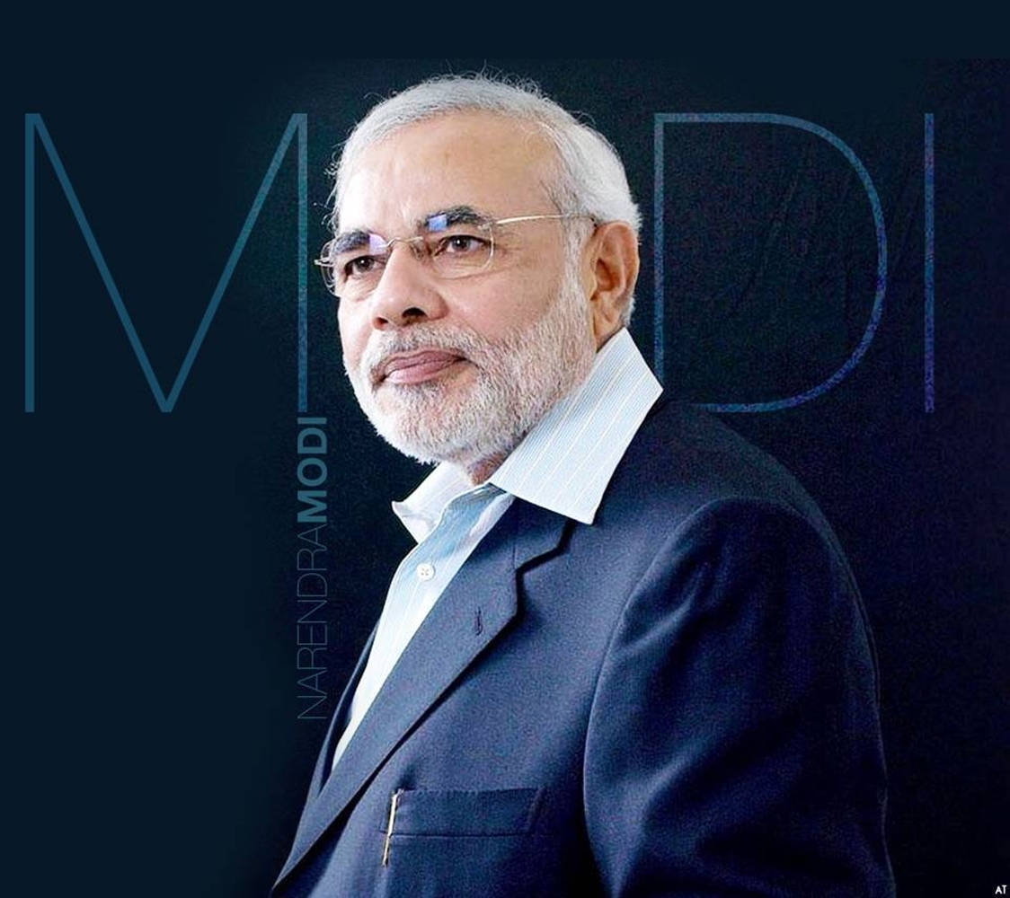 Artă grafică minimalistă Narendra Modi Fundal