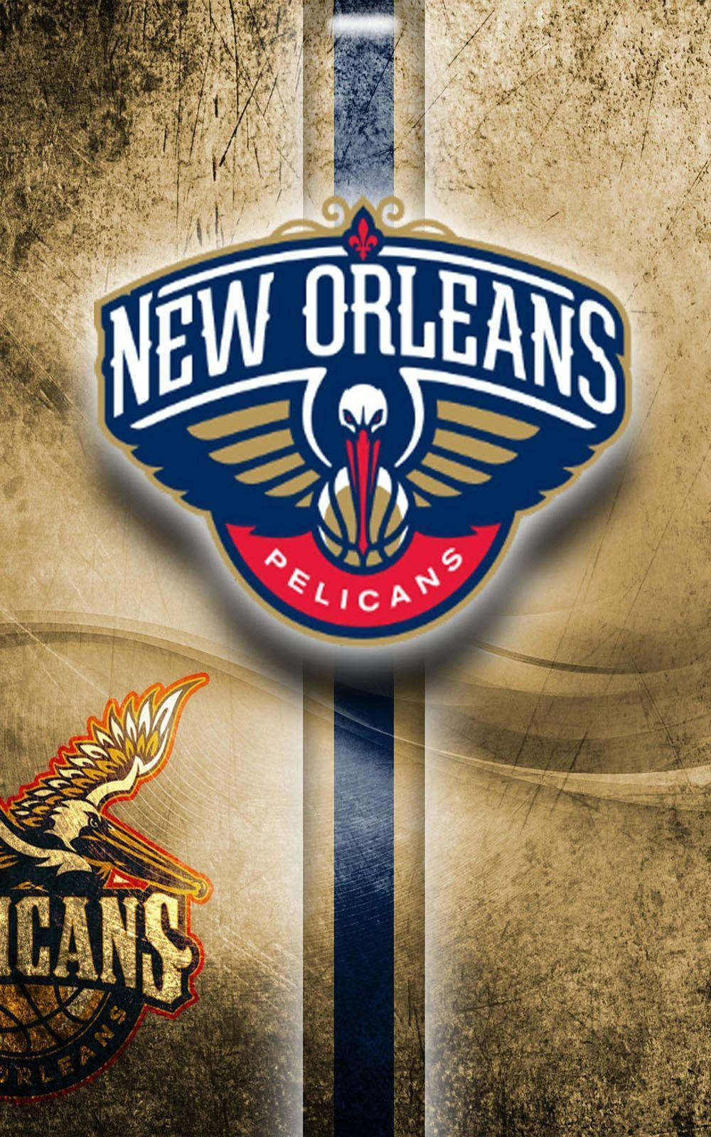 New Orleans Pelicans Artă Grunge Fundal