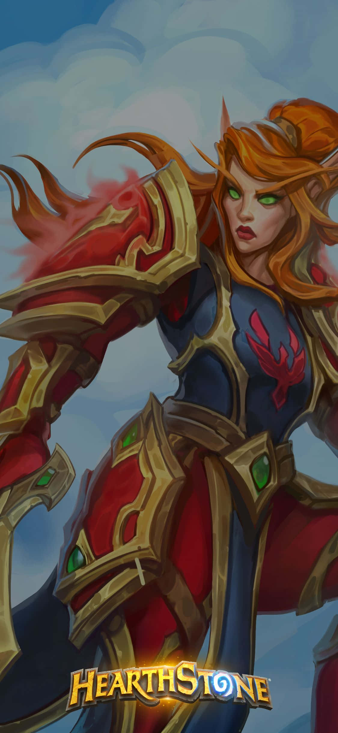 Artă Hearthstone Imersivă pe Ecranul iPhone XS Fundal