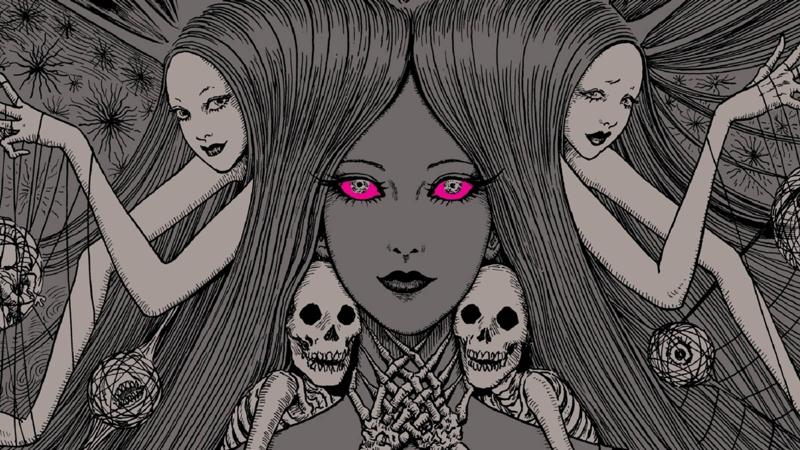 Artă Junji Ito inspirată de moarte Fundal