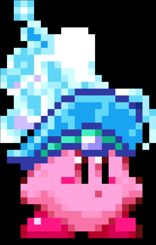 Artă Kirby pixelată Fundal
