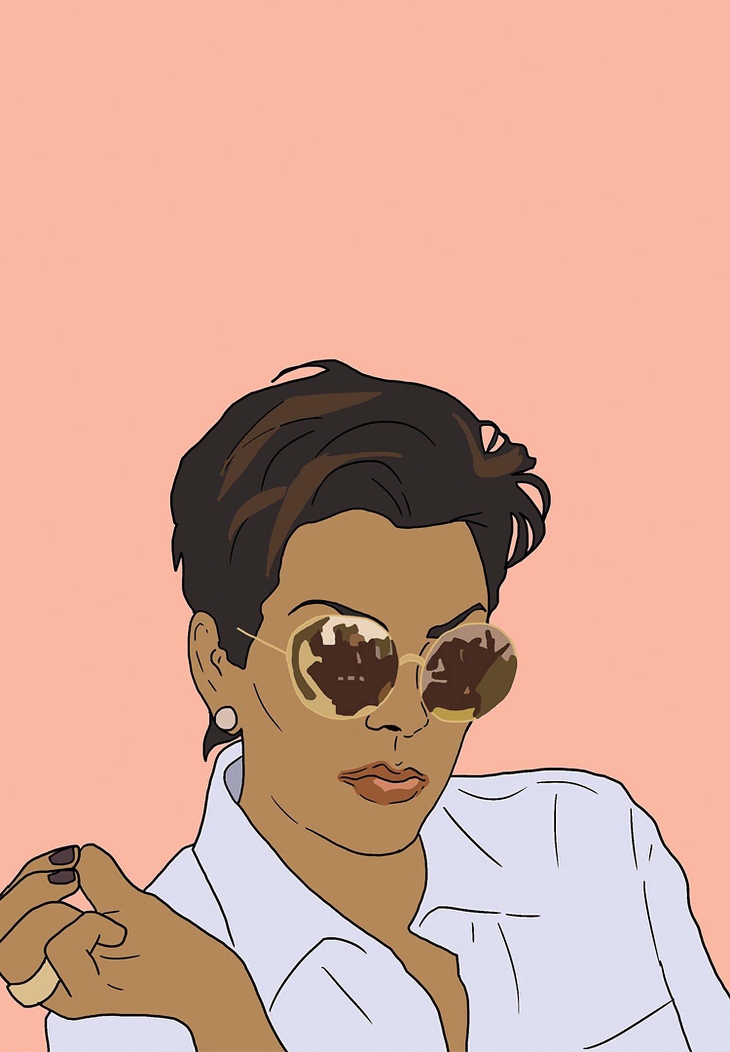 Artă Kris Jenner Fundal