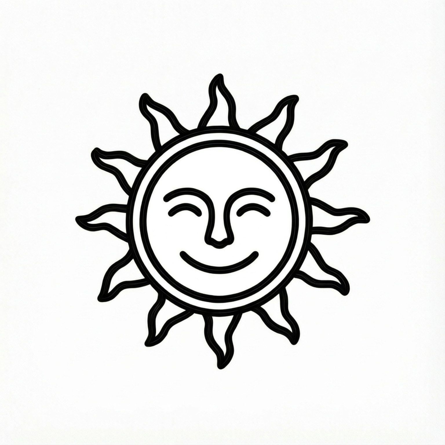 Artă liniară minimalistă soare Fundal