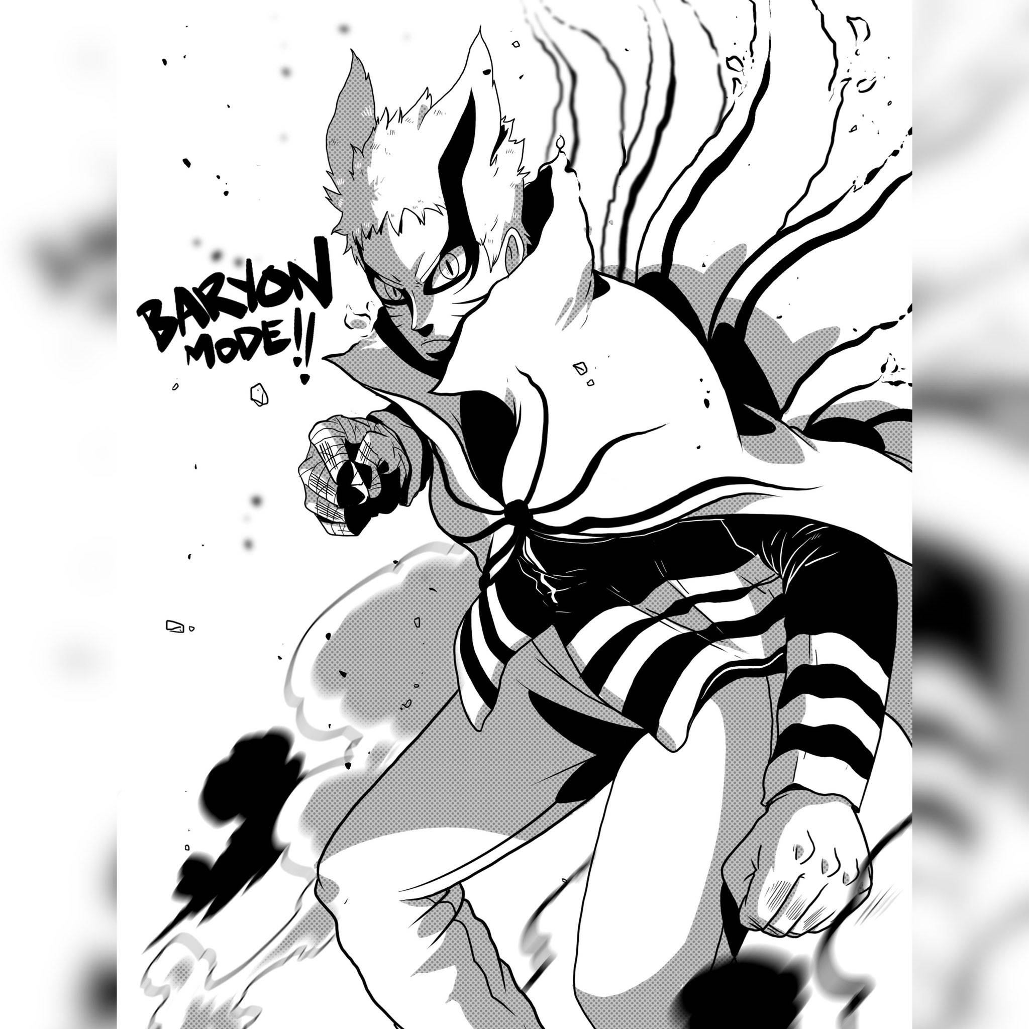 Arta Manga Naruto Mod Baryon Fundal