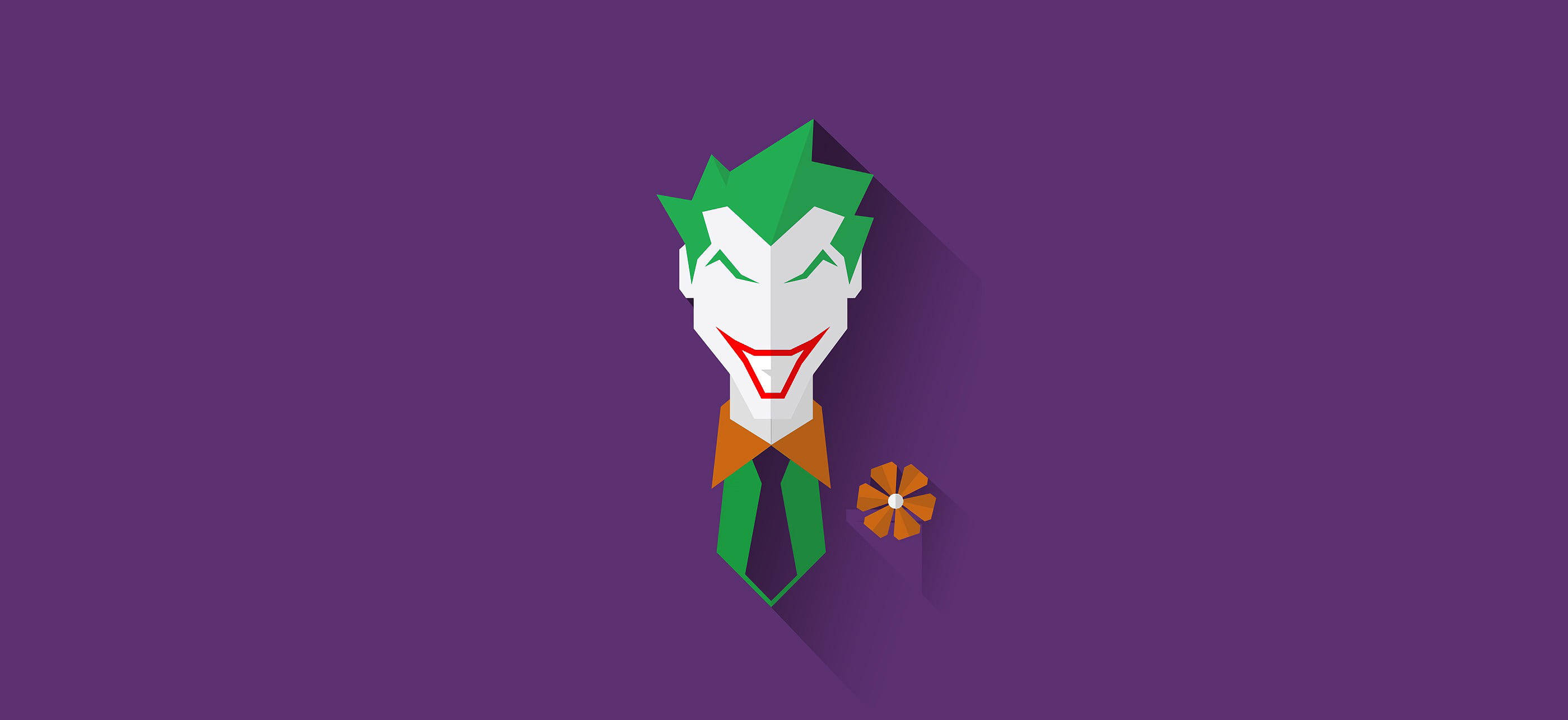 Arta minimalistă Joker DC Fundal