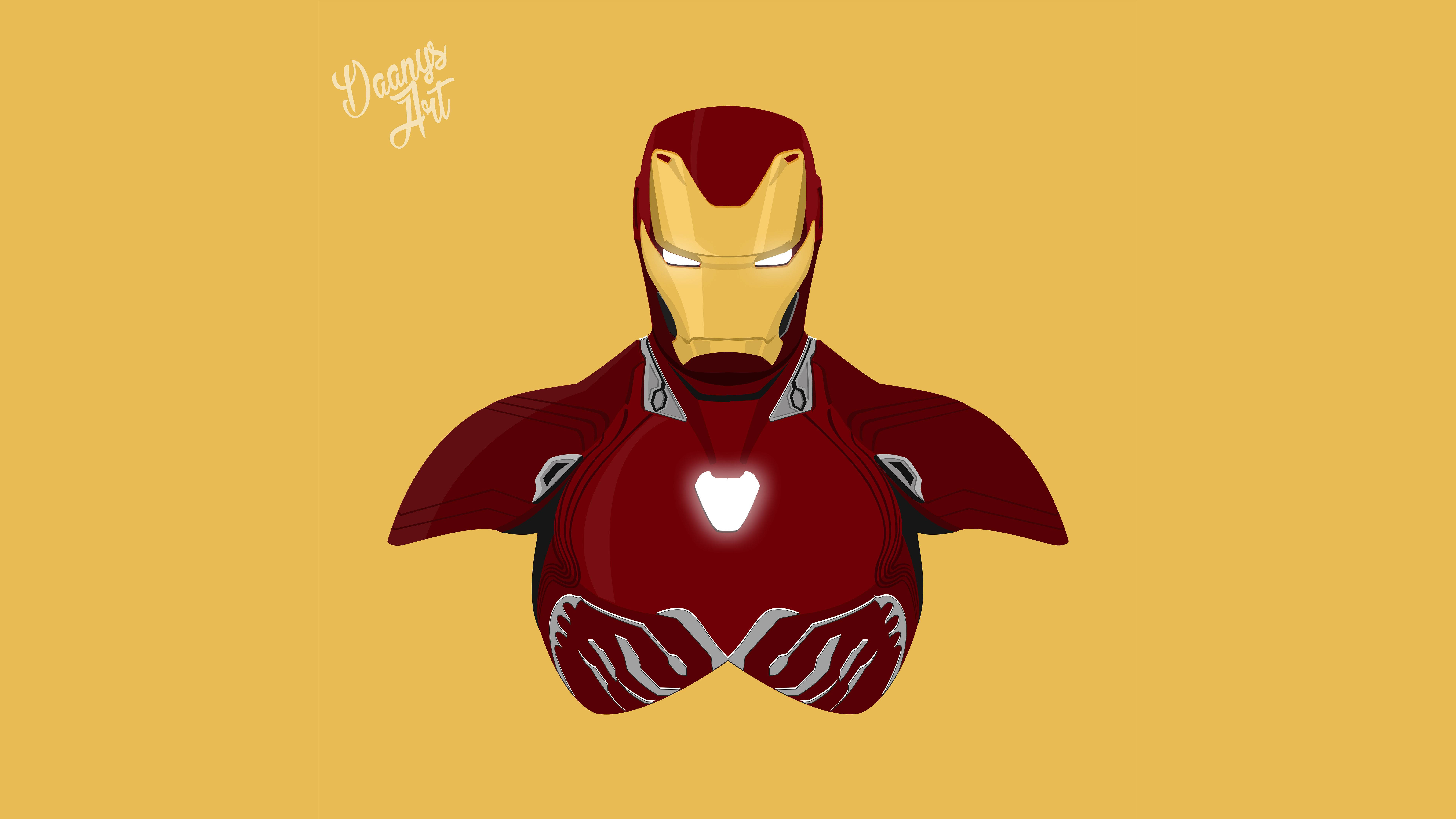 Artă minimalistă Iron Man Fundal