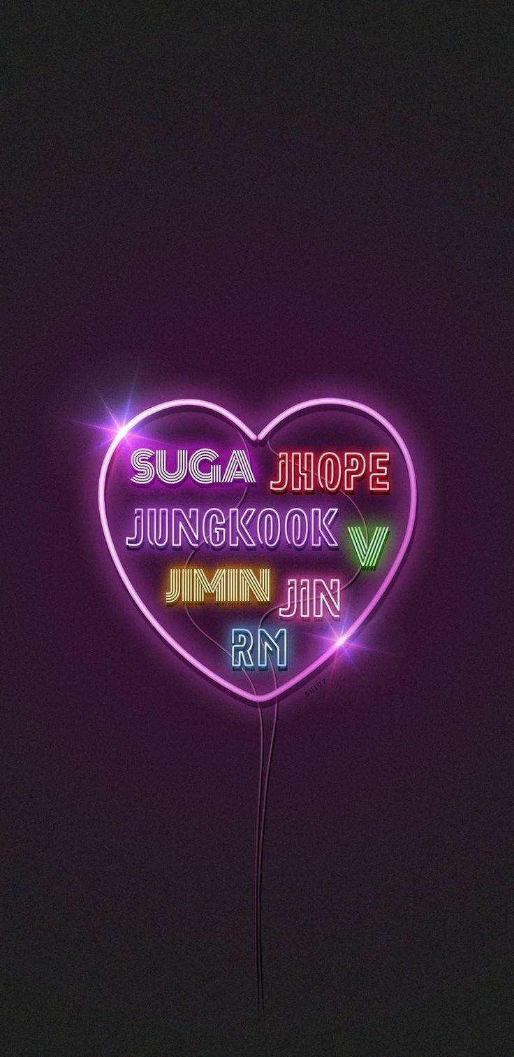 Artă Neon Estetică BTS Fundal
