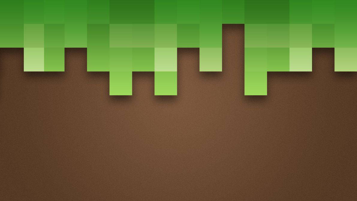 Artă pixelată luminoasă și vibrantă din popularul joc Minecraft Fundal