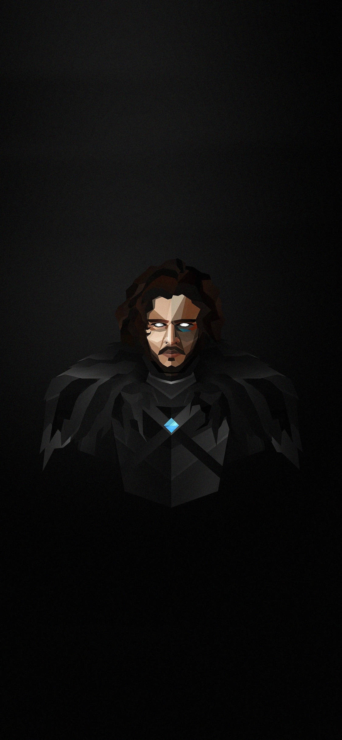 Artă Poligonală Jon Snow Fundal