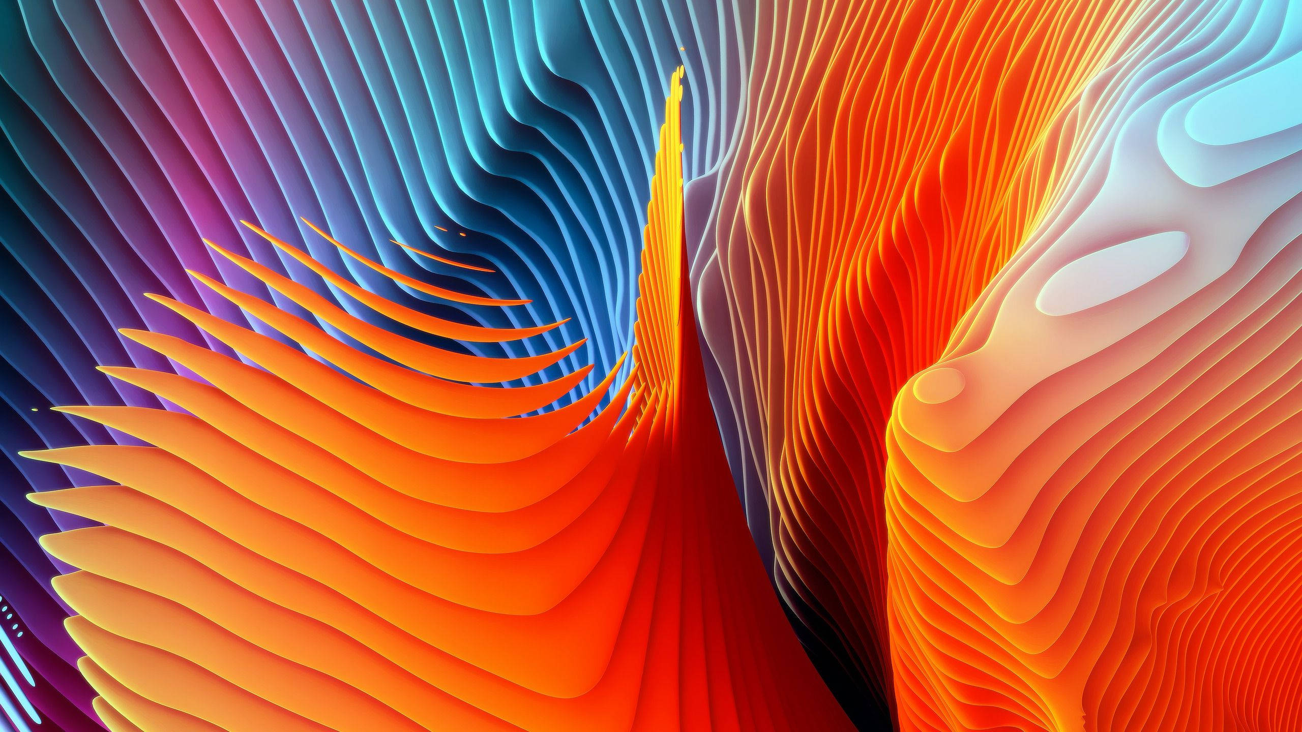 Artă Portocalie MacBook Pro Fundal
