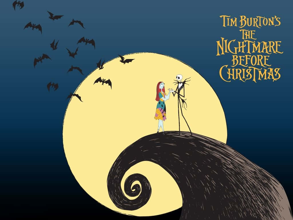 Artă Sally Nightmare Before Christmas Fundal