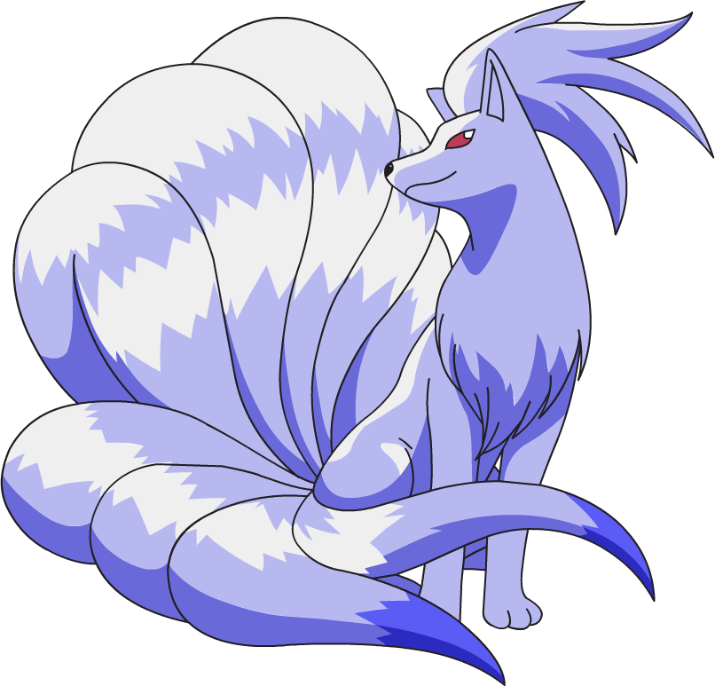 Artă Strălucitoare cu Ninetales Fundal
