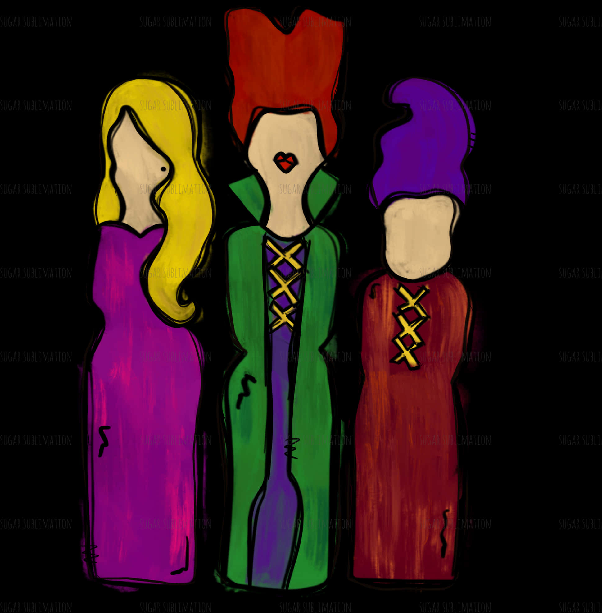 Arta Surorilor Sanderson din Hocus Pocus Fundal