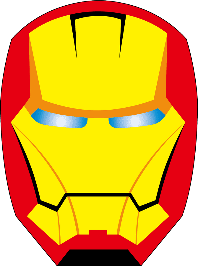 Artă Vectorială cu Casca lui Iron Man Fundal