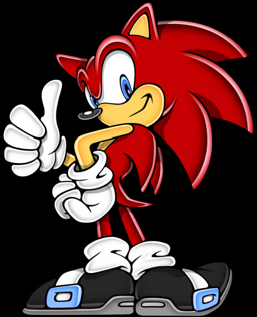 Artă vectorială Knuckles cu degetul mare ridicat Fundal