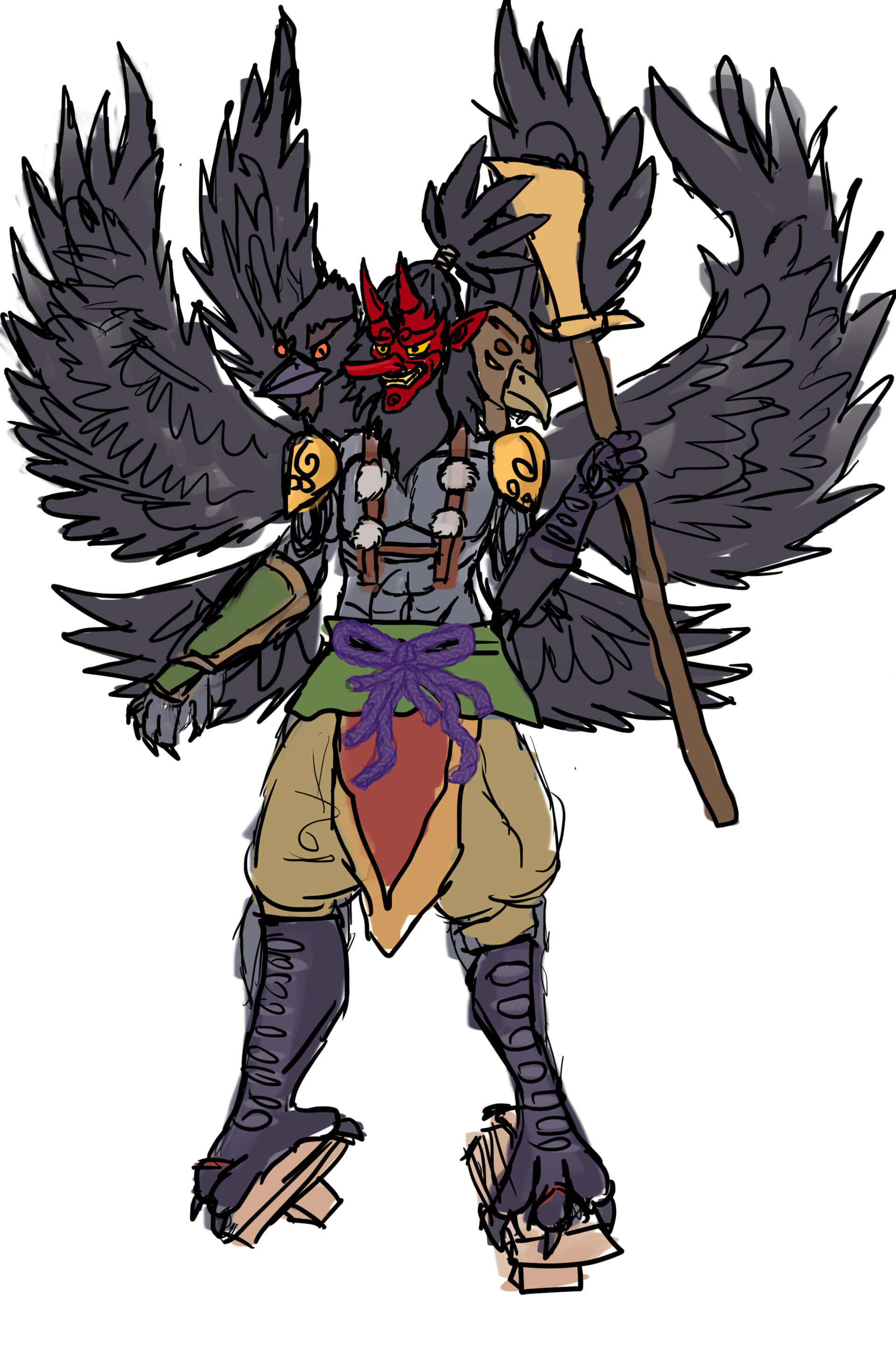 Artwork Tengu Mesmerizant Fundal