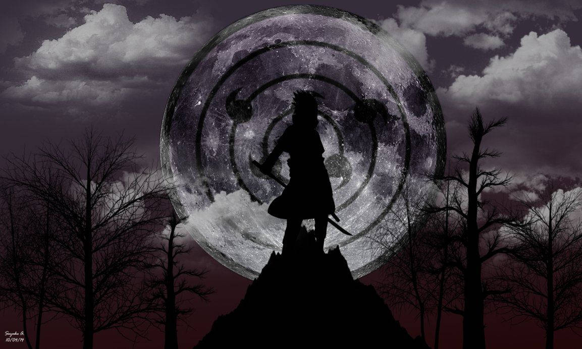 Aruncând Lumea în Întuneric Etern - Sasuke Uchiha Fundal