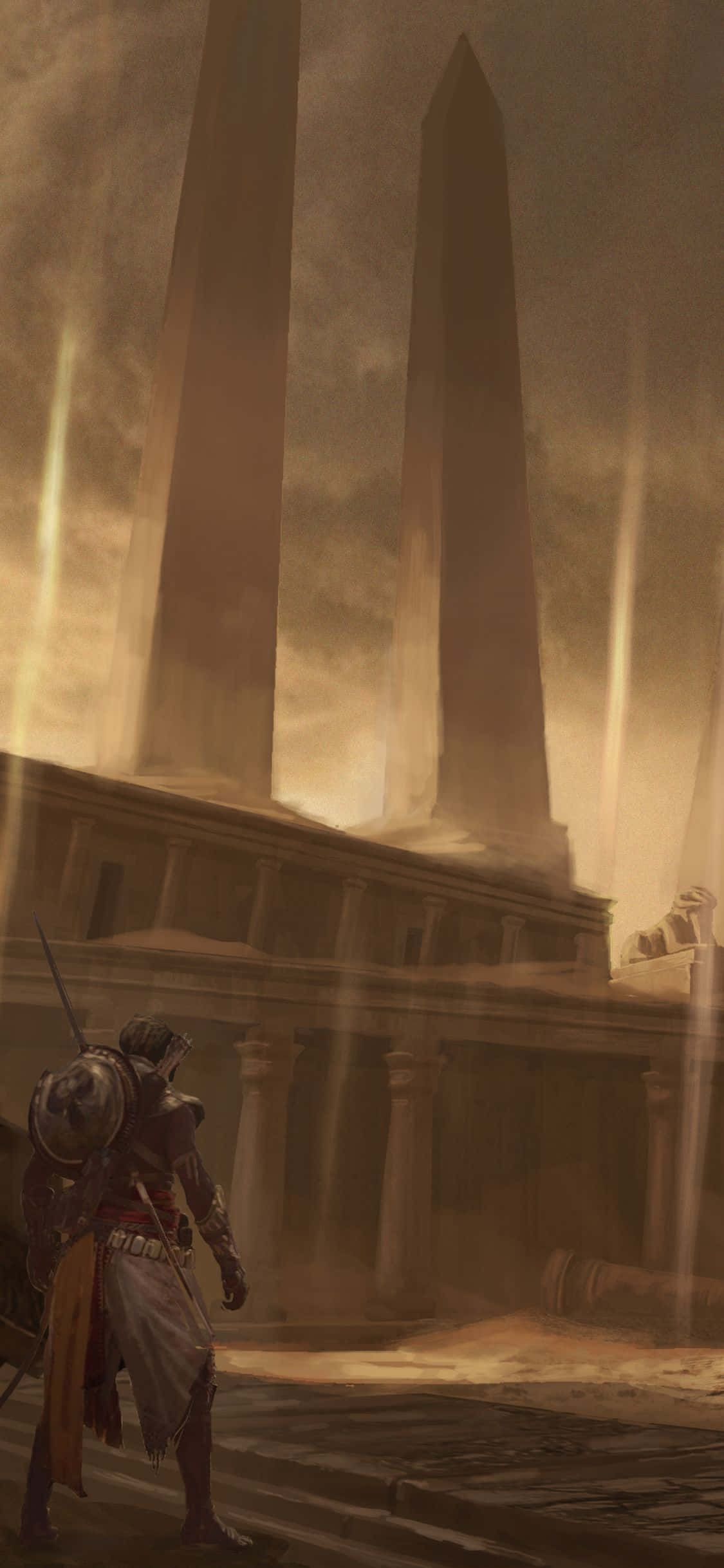 assassin's creed iii - ruine egiptene Fundal