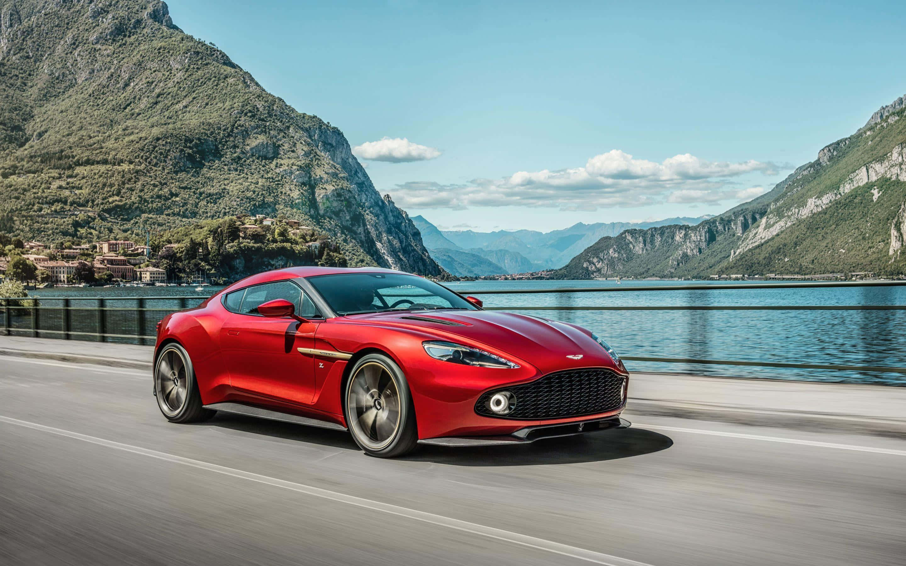 Aston Martin Vanquish în Toată Splendorea Fundal
