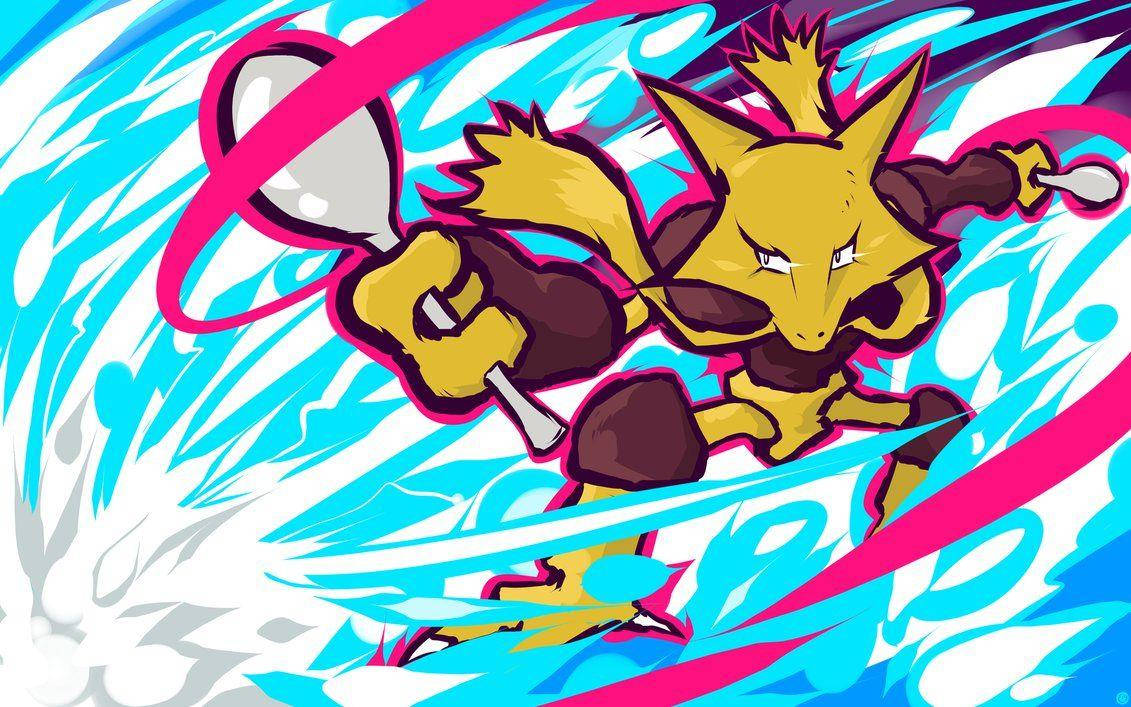 Atacul Albastru al lui Alakazam Fundal