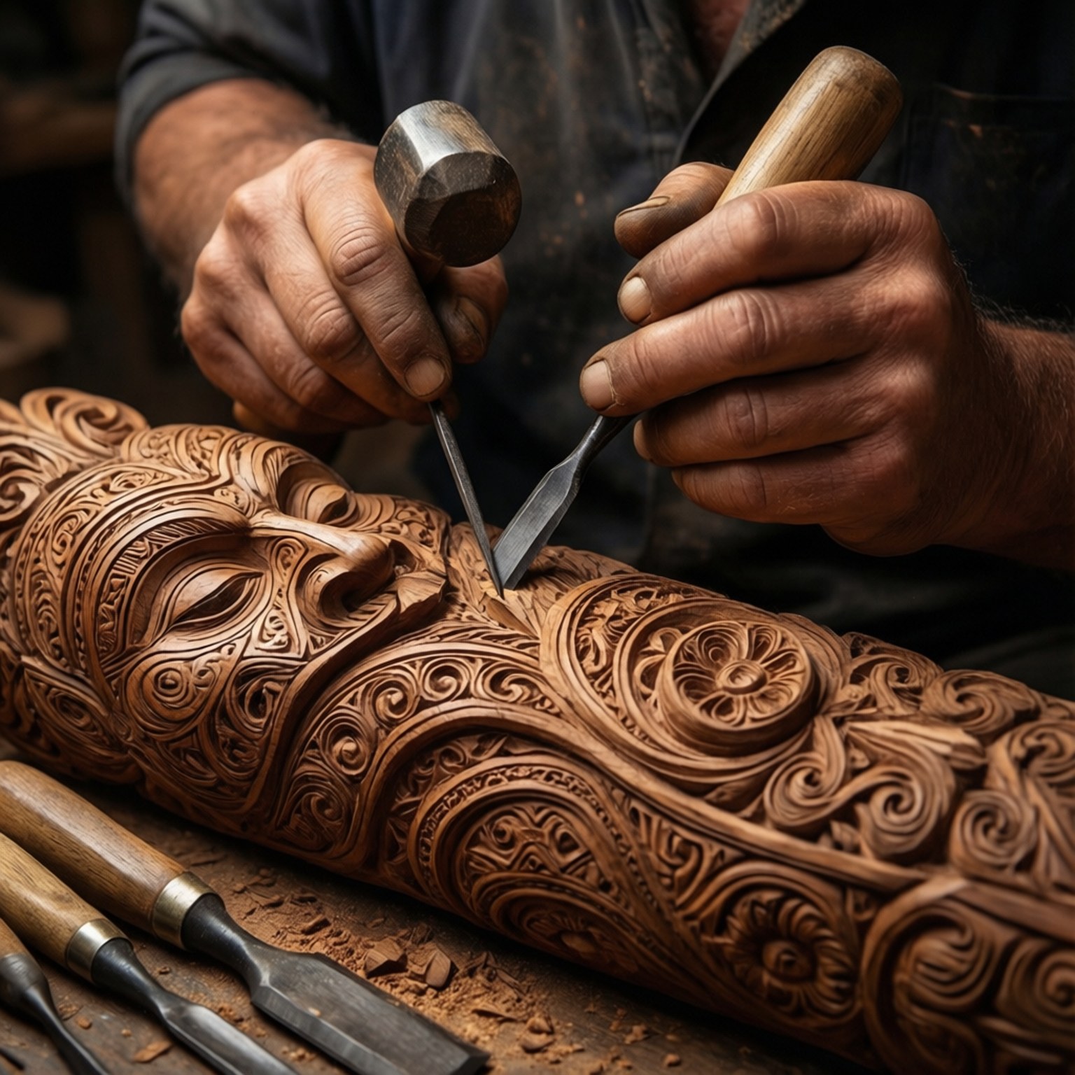 Atelier de Sculptură Detaliat Fundal