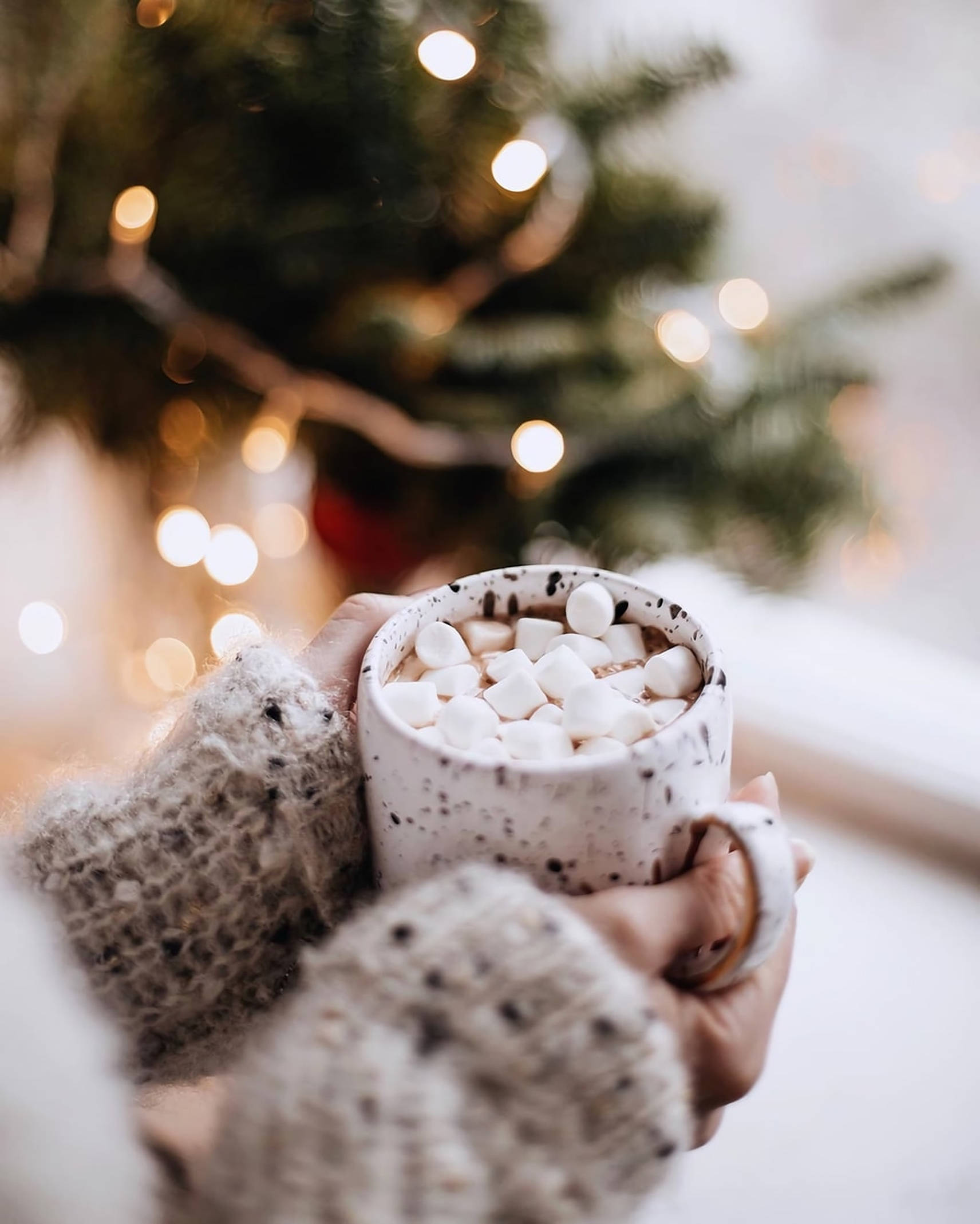 Atmosferă de Crăciun cu Choco Mallows Fundal