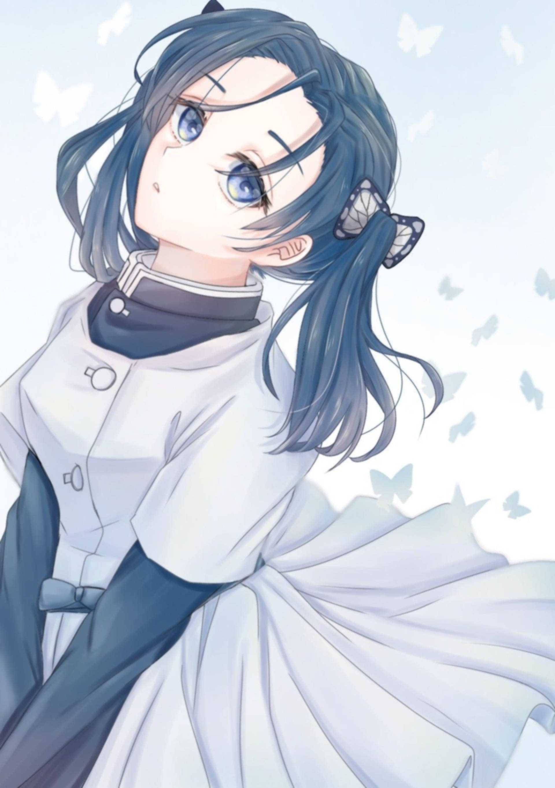 Atractiva Aoi Kanzaki din Demon Slayer Fundal