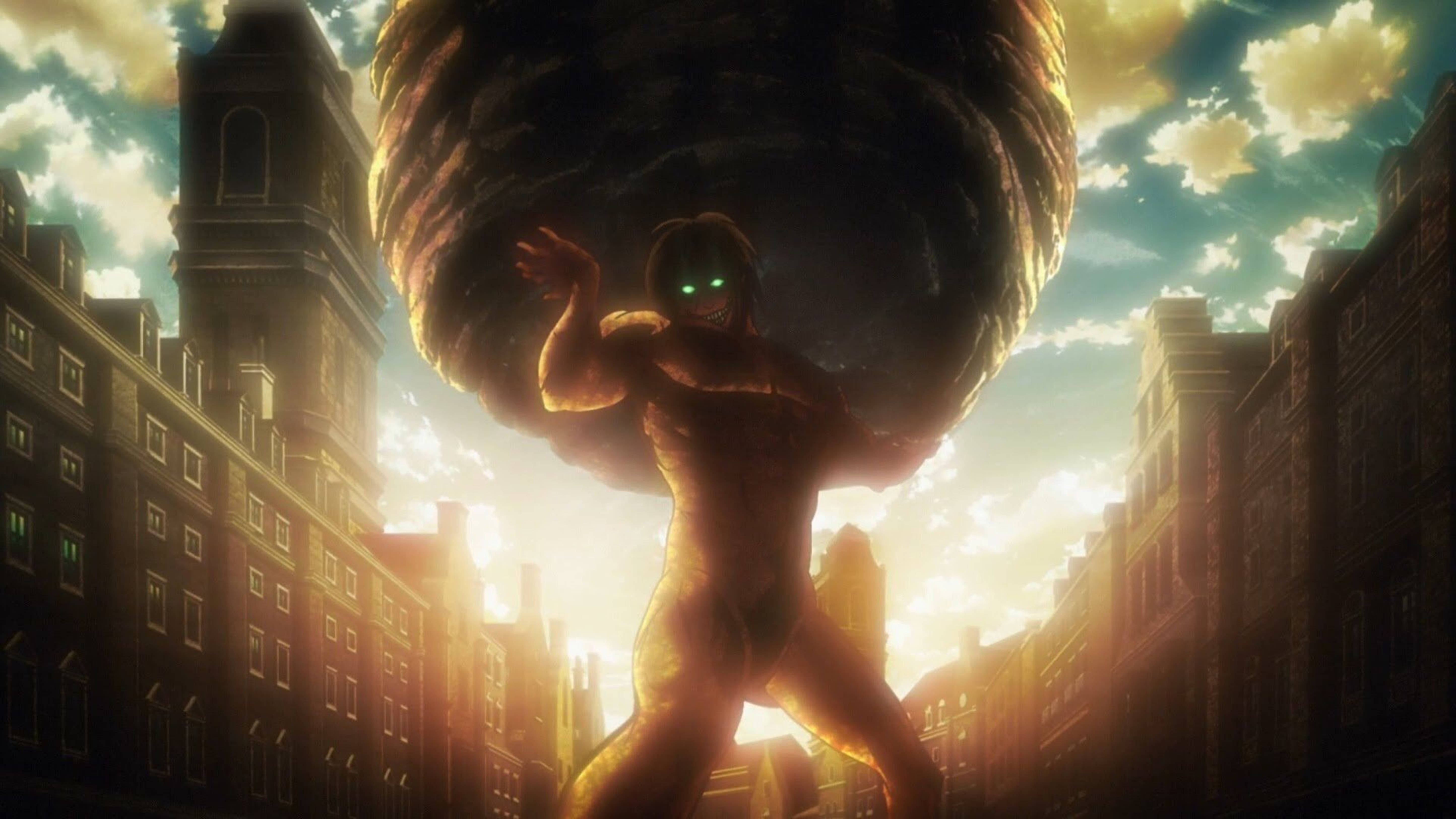 Attack On Titans 4K Stâncă Bolovan Fundal