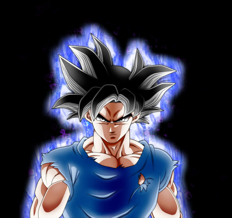Aura de Putere Ultra Instinct Goku Fundal
