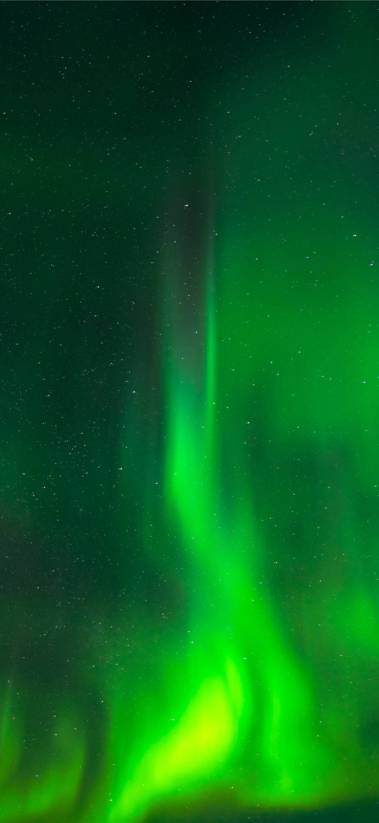 Aurora boreală verde răcoritoare Fundal