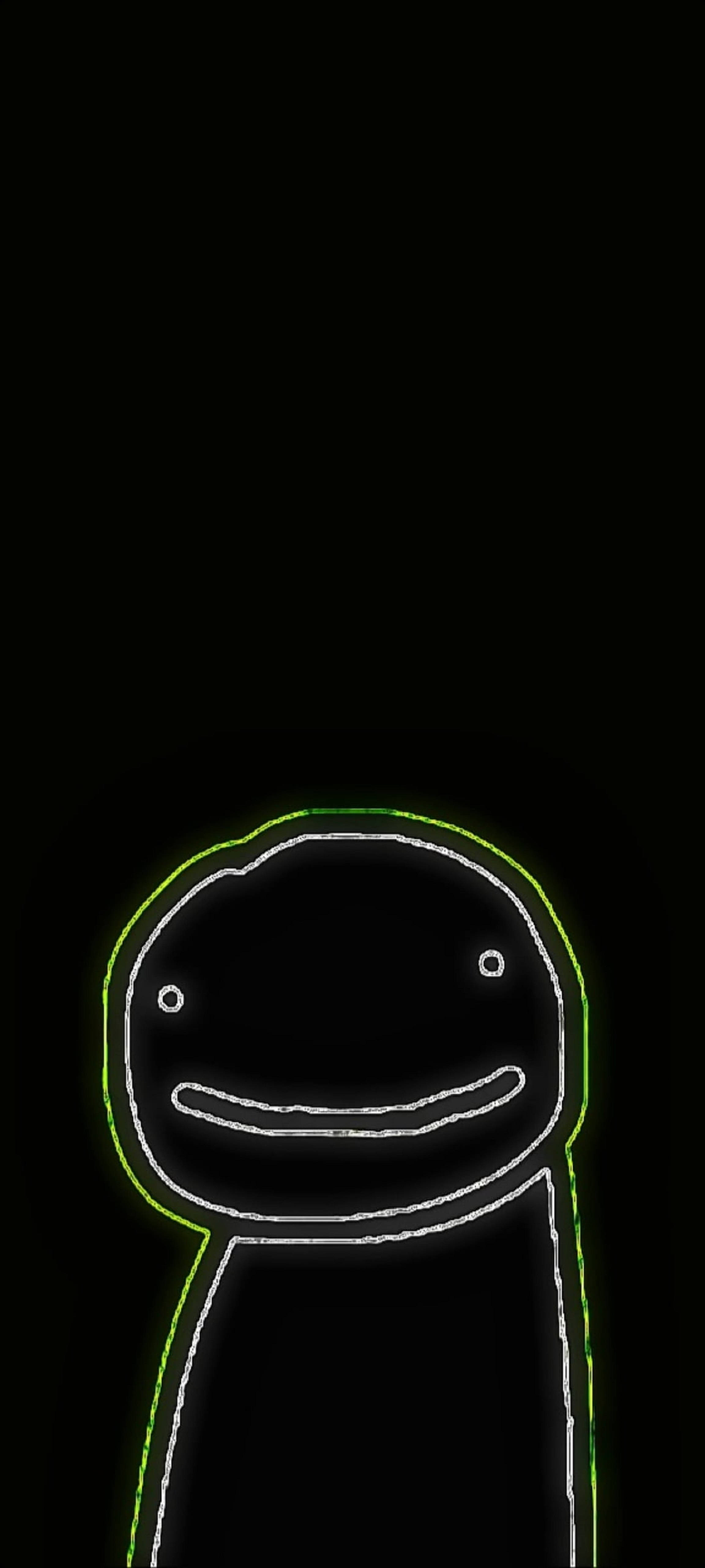 Dream SMP Glow Dark Avatar Fundal
