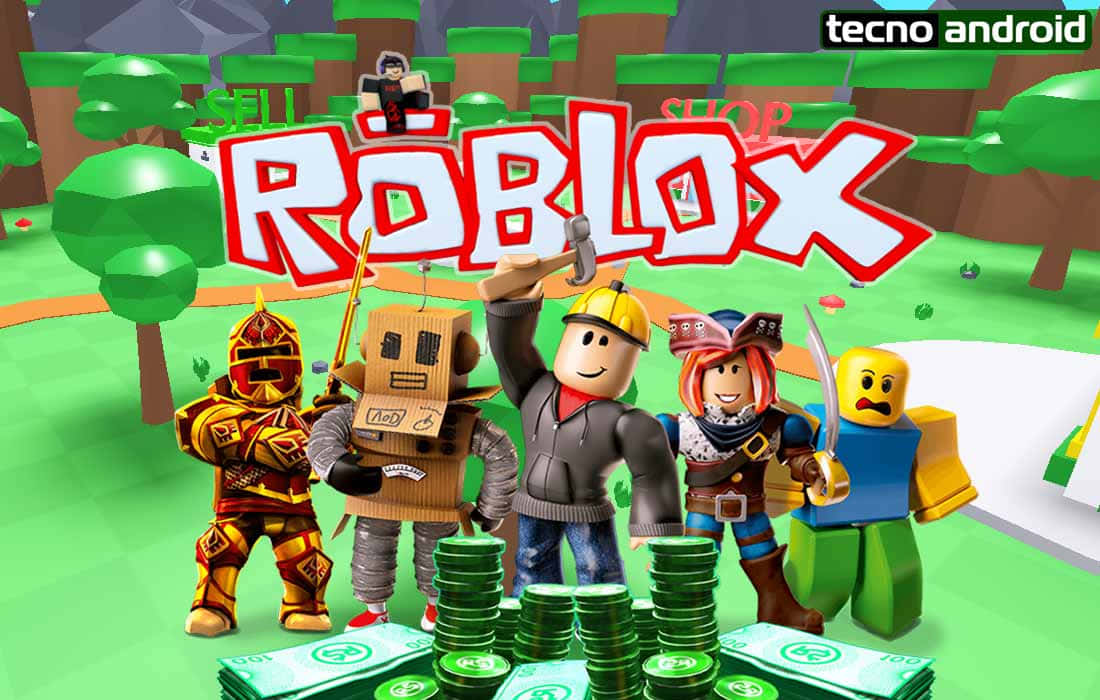 Avataruri Roblox în pădure Fundal