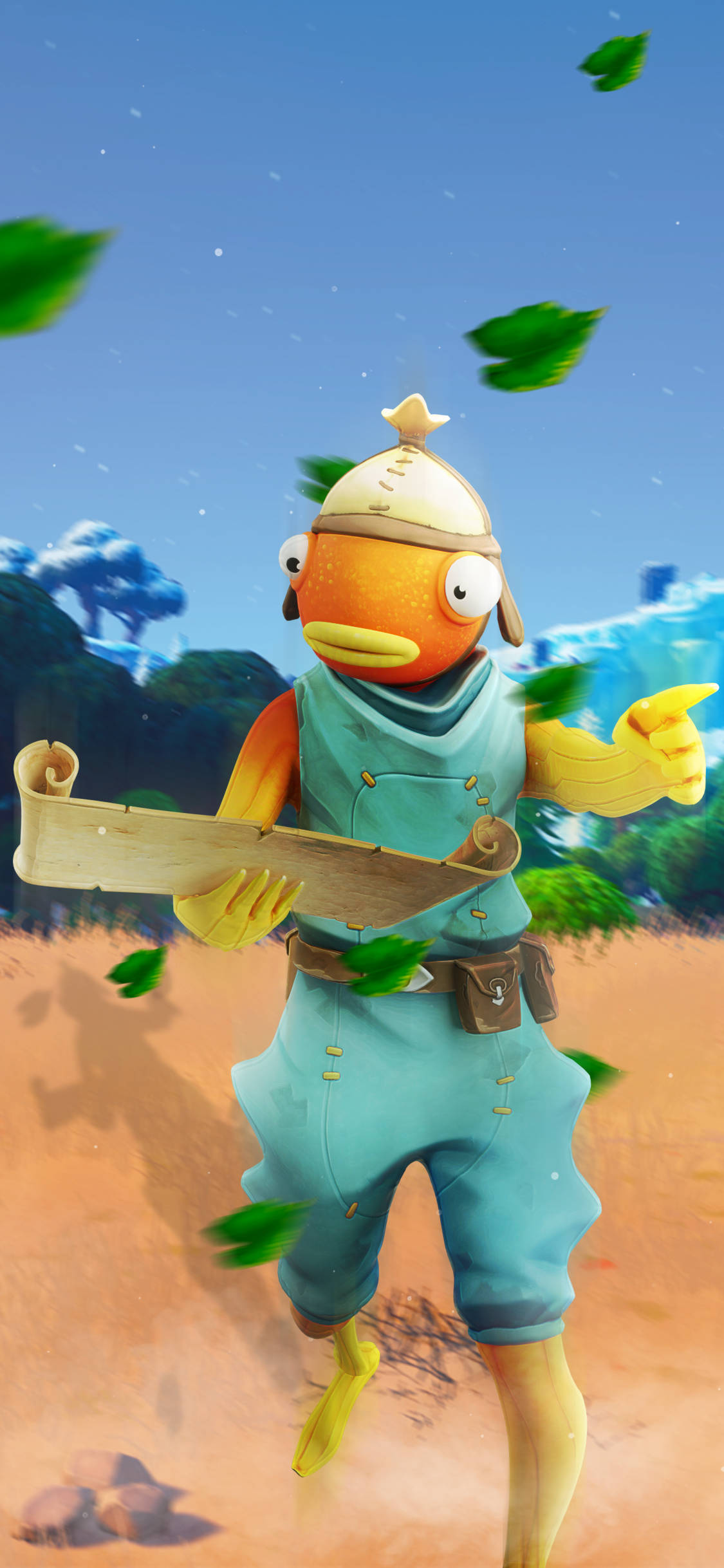 Aventura Fortnite cu Fishstick - Cufundă-te în Emoția Battle Royale Fundal