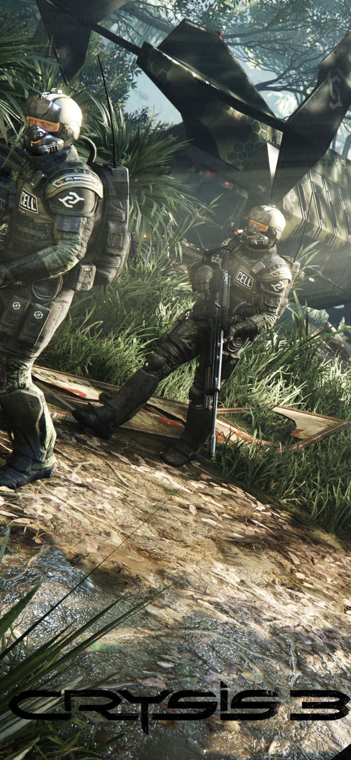 Aventura Sci-Fi Fantasy Palpitantă – Crysis 3 pentru iPhone X Fundal