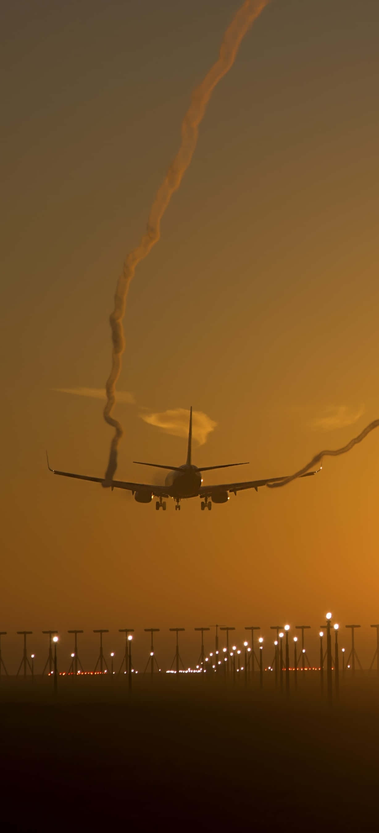 Avion pe Punctul de Aterizare Fundal Android Avion Fundal