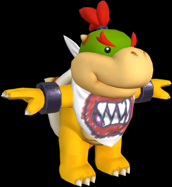 Baby Bowser - Randare Personaj Fundal