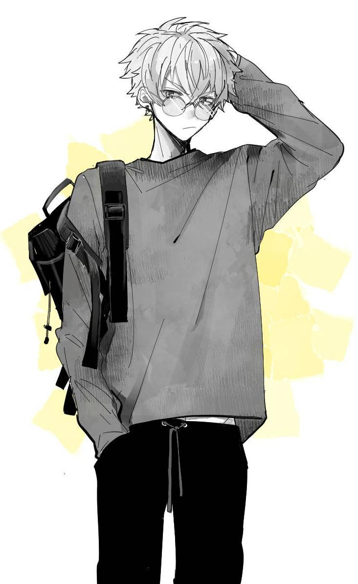 Băiat Anime Atractiv Mizuhara Riku Fundal
