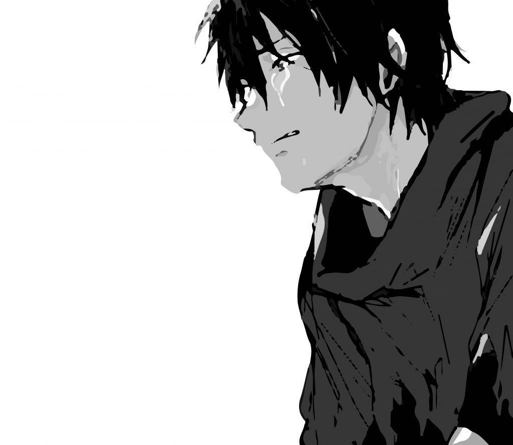 Băiat anime care plânge wallpaper — Anime Boy Fundal