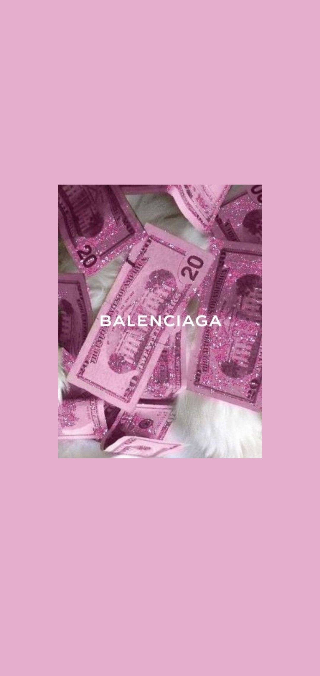Balenciaga Afiș Estetic Violet Fundal