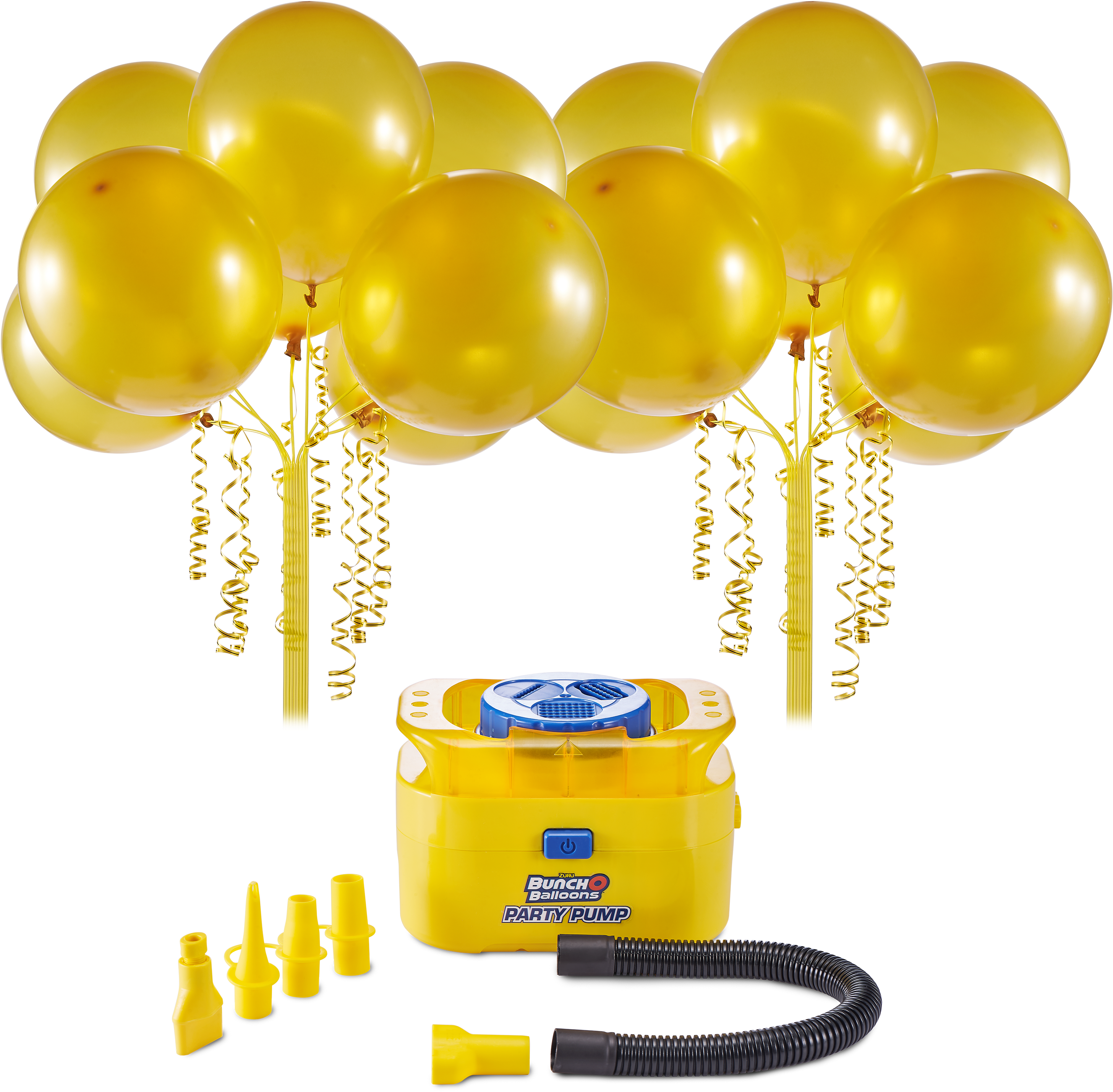 Balon auriu și pompă de petrecere Fundal