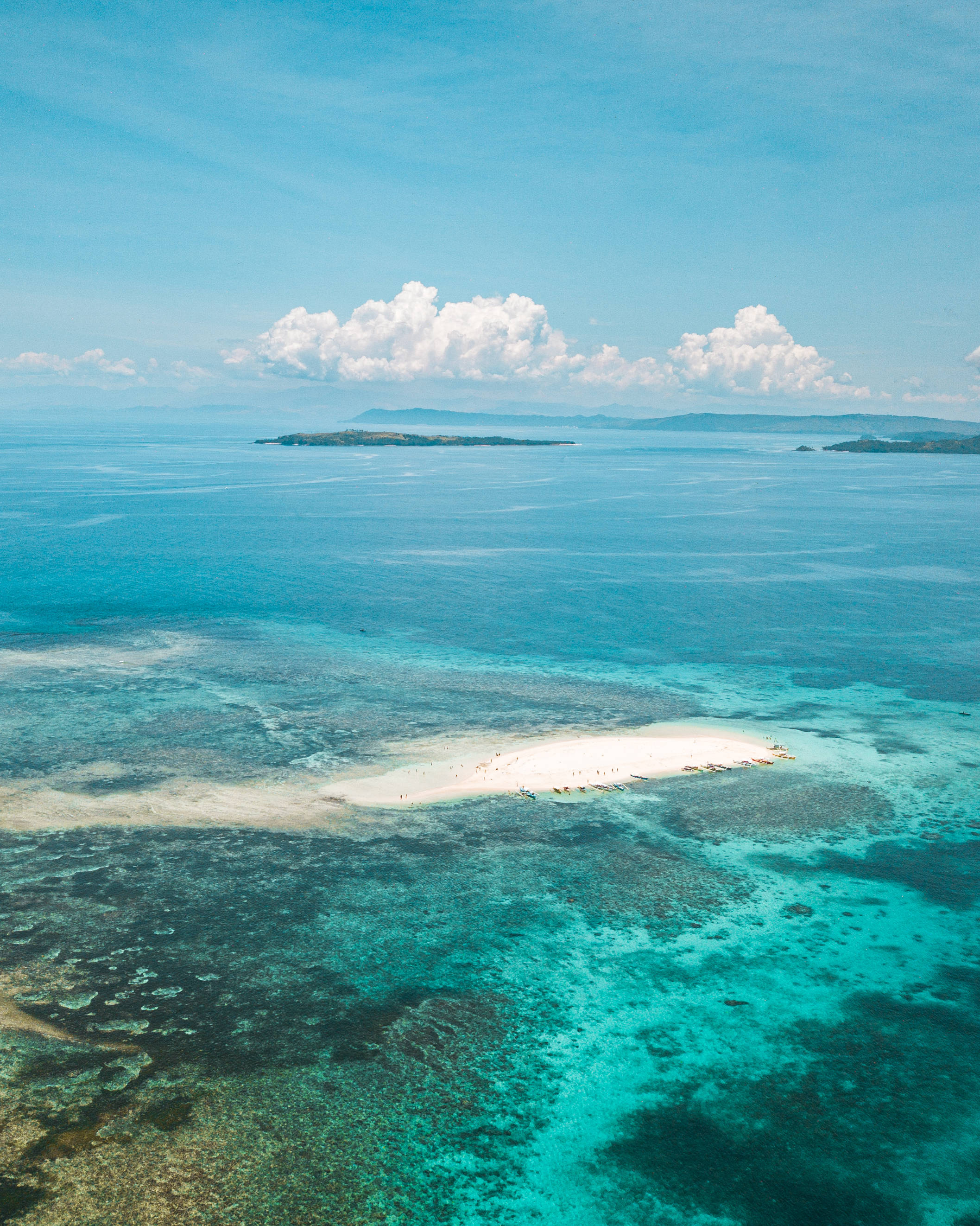 Banc de nisip Insula Siargao Fundal