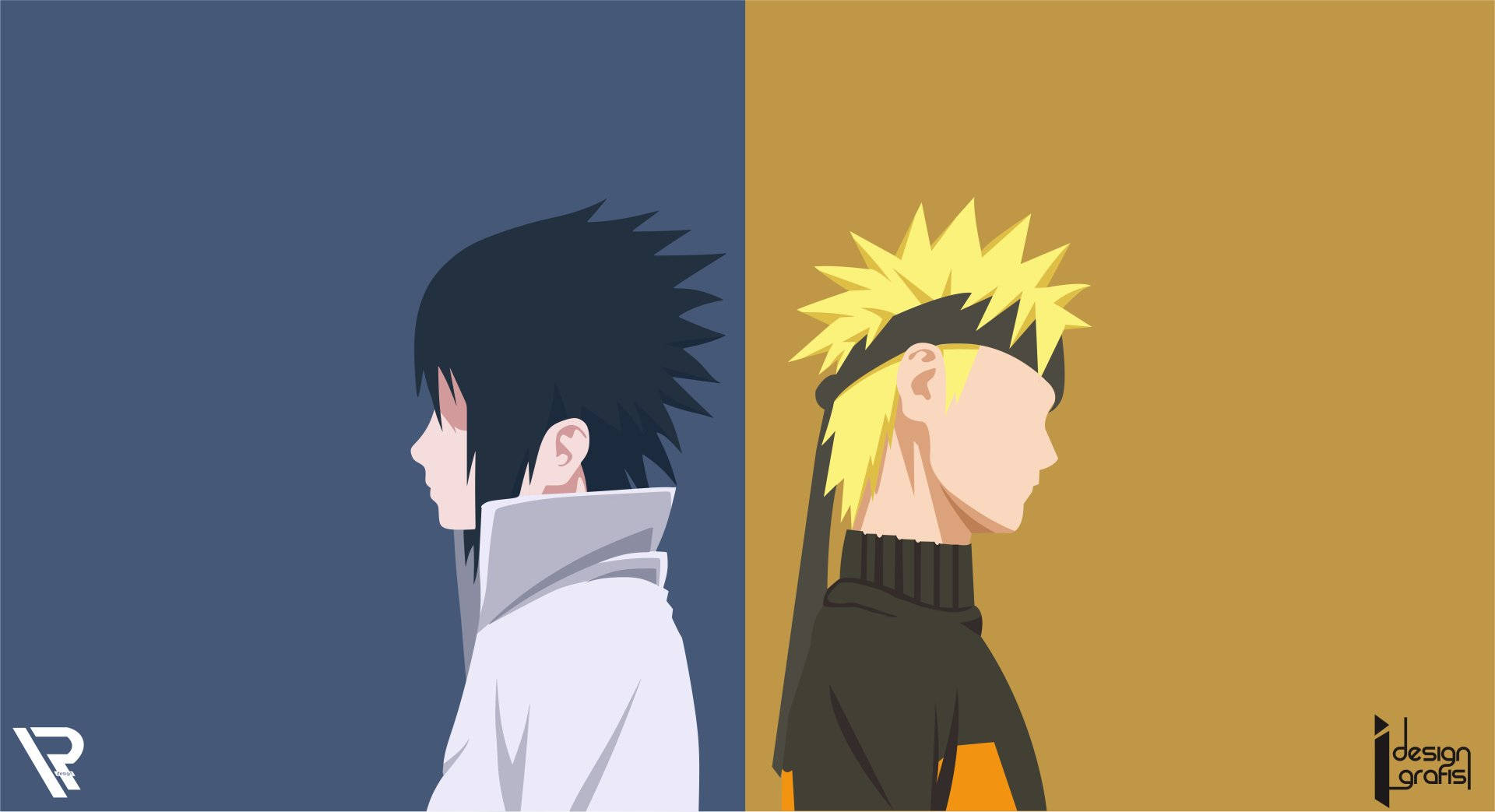Banner Naruto și Sasuke Fundal