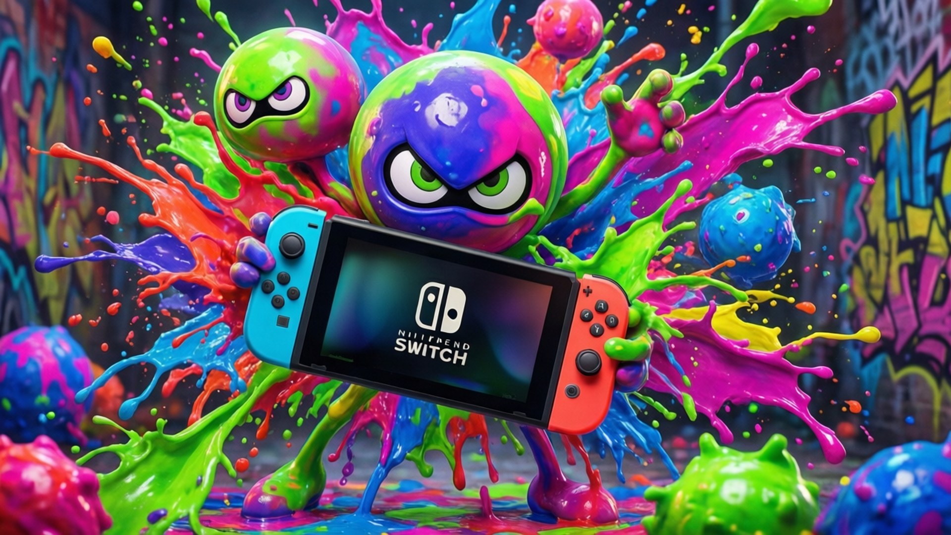Bătălia cu cerneală Splatoon Fundal
