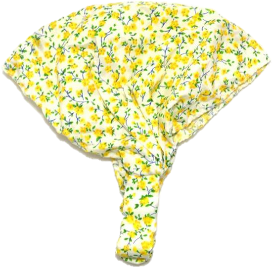 Batic Galben Floral Fundal